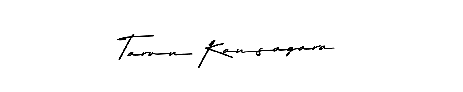 Design your own signature with our free online signature maker. With this signature software, you can create a handwritten (Asem Kandis PERSONAL USE) signature for name Tarun Kansagara. Tarun Kansagara signature style 9 images and pictures png