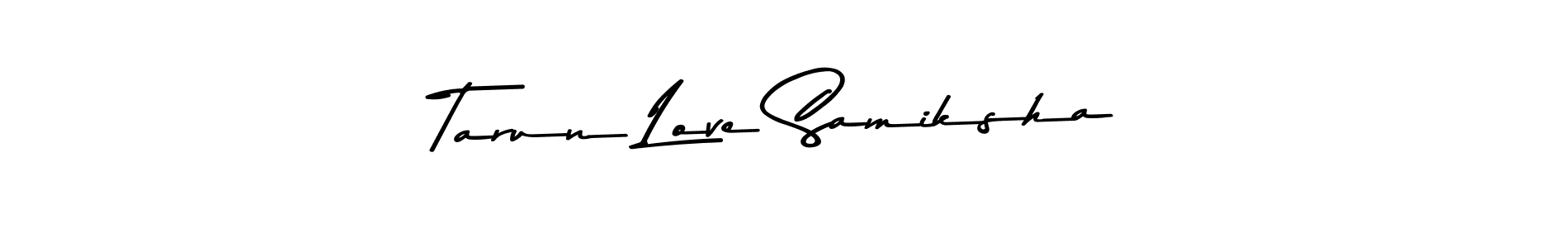 Use a signature maker to create a handwritten signature online. With this signature software, you can design (Asem Kandis PERSONAL USE) your own signature for name Tarun Love Samiksha. Tarun Love Samiksha signature style 9 images and pictures png