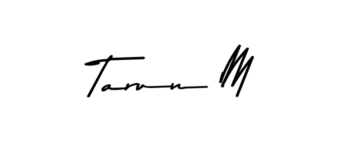 Asem Kandis PERSONAL USE is a professional signature style that is perfect for those who want to add a touch of class to their signature. It is also a great choice for those who want to make their signature more unique. Get Tarun M name to fancy signature for free. Tarun M signature style 9 images and pictures png