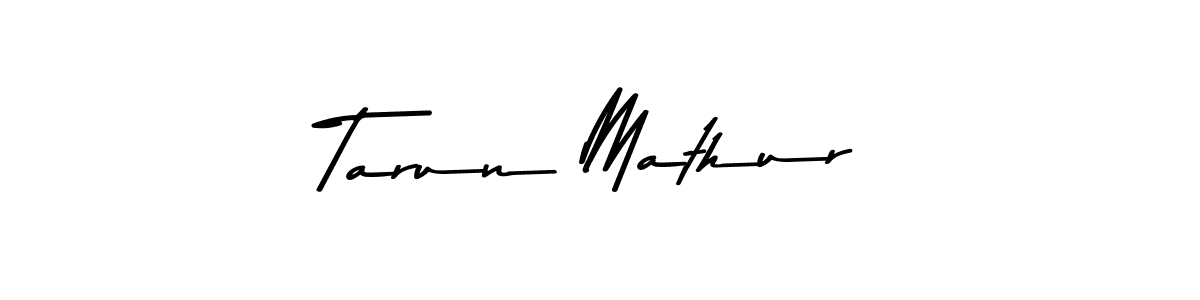 The best way (Asem Kandis PERSONAL USE) to make a short signature is to pick only two or three words in your name. The name Tarun Mathur include a total of six letters. For converting this name. Tarun Mathur signature style 9 images and pictures png