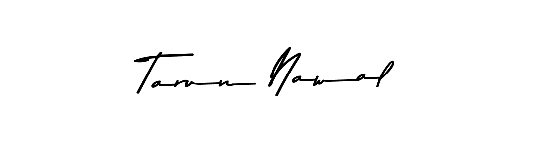 Create a beautiful signature design for name Tarun Nawal. With this signature (Asem Kandis PERSONAL USE) fonts, you can make a handwritten signature for free. Tarun Nawal signature style 9 images and pictures png