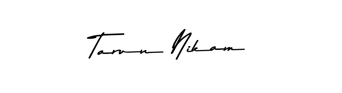 It looks lik you need a new signature style for name Tarun Nikam. Design unique handwritten (Asem Kandis PERSONAL USE) signature with our free signature maker in just a few clicks. Tarun Nikam signature style 9 images and pictures png