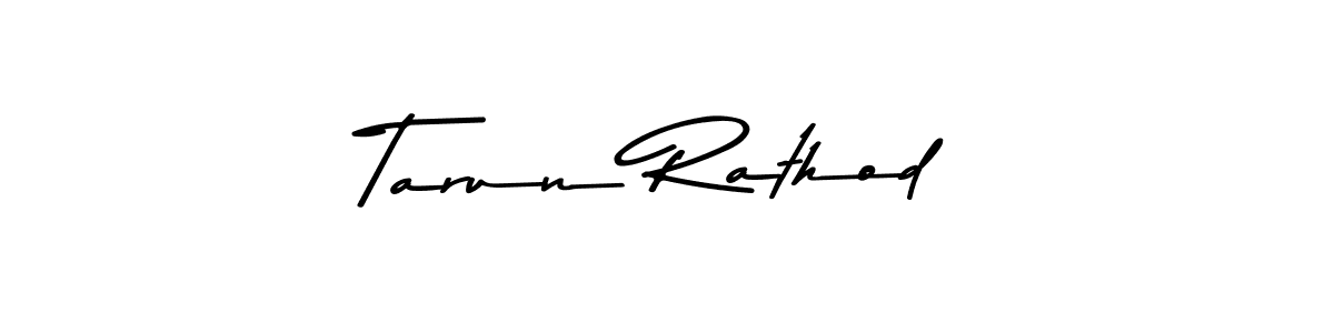 Make a beautiful signature design for name Tarun Rathod. With this signature (Asem Kandis PERSONAL USE) style, you can create a handwritten signature for free. Tarun Rathod signature style 9 images and pictures png