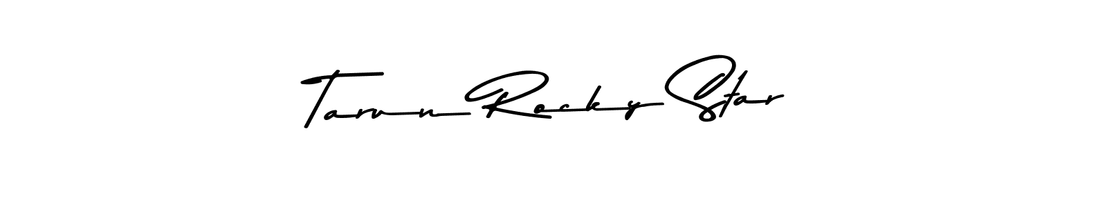 The best way (Asem Kandis PERSONAL USE) to make a short signature is to pick only two or three words in your name. The name Tarun Rocky Star include a total of six letters. For converting this name. Tarun Rocky Star signature style 9 images and pictures png