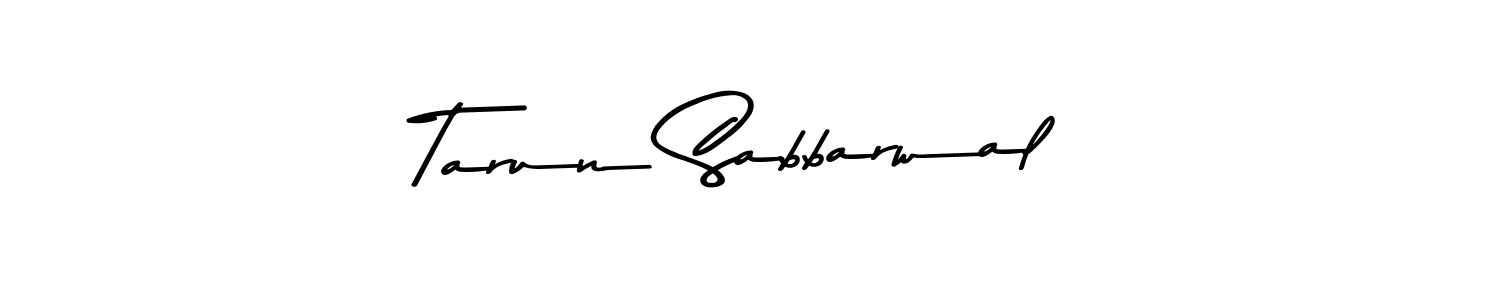 Use a signature maker to create a handwritten signature online. With this signature software, you can design (Asem Kandis PERSONAL USE) your own signature for name Tarun Sabbarwal. Tarun Sabbarwal signature style 9 images and pictures png