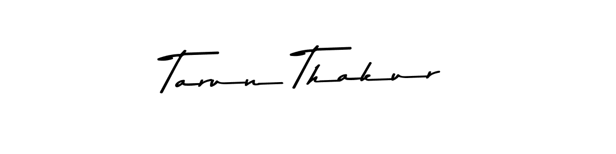 Make a beautiful signature design for name Tarun Thakur. With this signature (Asem Kandis PERSONAL USE) style, you can create a handwritten signature for free. Tarun Thakur signature style 9 images and pictures png