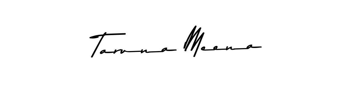 Create a beautiful signature design for name Taruna Meena. With this signature (Asem Kandis PERSONAL USE) fonts, you can make a handwritten signature for free. Taruna Meena signature style 9 images and pictures png