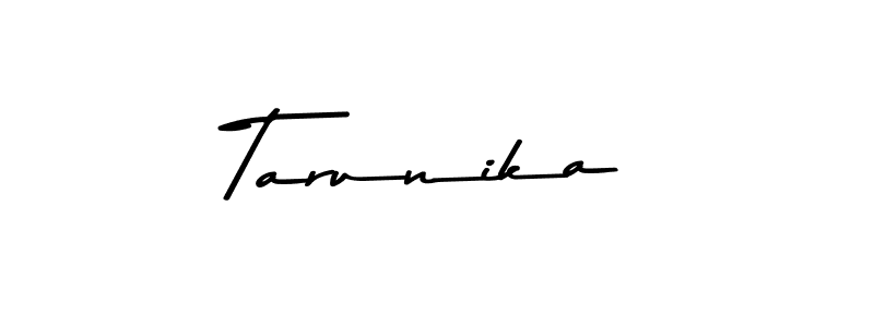 How to make Tarunika name signature. Use Asem Kandis PERSONAL USE style for creating short signs online. This is the latest handwritten sign. Tarunika signature style 9 images and pictures png