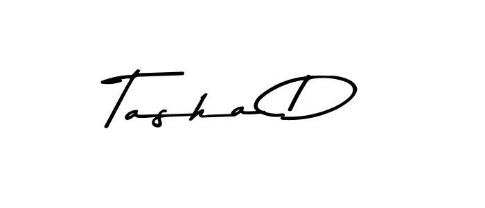 Use a signature maker to create a handwritten signature online. With this signature software, you can design (Asem Kandis PERSONAL USE) your own signature for name Tasha D. Tasha D signature style 9 images and pictures png