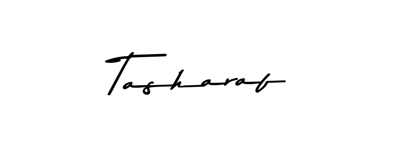 Use a signature maker to create a handwritten signature online. With this signature software, you can design (Asem Kandis PERSONAL USE) your own signature for name Tasharaf. Tasharaf signature style 9 images and pictures png