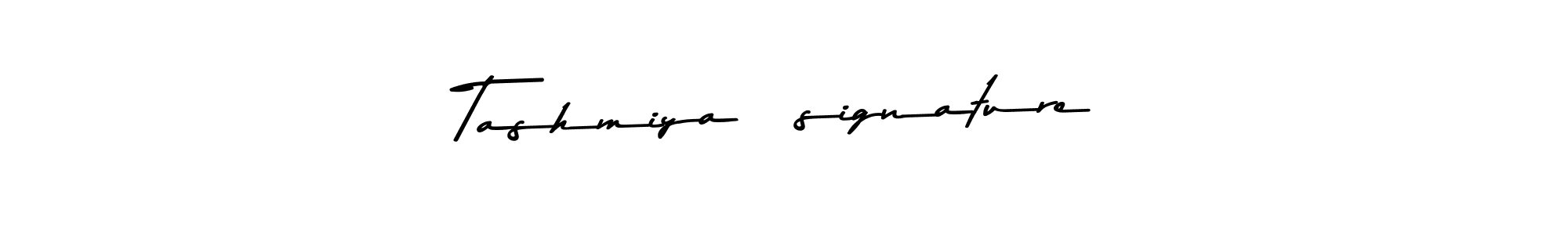 Make a beautiful signature design for name Tashmiya [signature]. With this signature (Asem Kandis PERSONAL USE) style, you can create a handwritten signature for free. Tashmiya [signature] signature style 9 images and pictures png