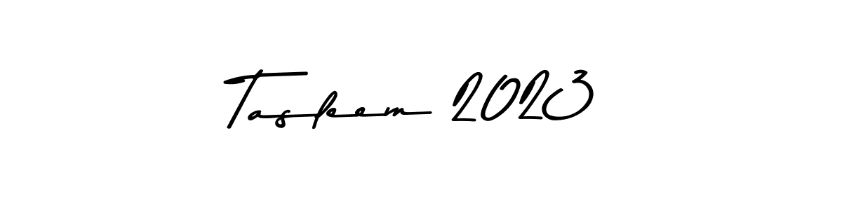 How to make Tasleem 2023 signature? Asem Kandis PERSONAL USE is a professional autograph style. Create handwritten signature for Tasleem 2023 name. Tasleem 2023 signature style 9 images and pictures png