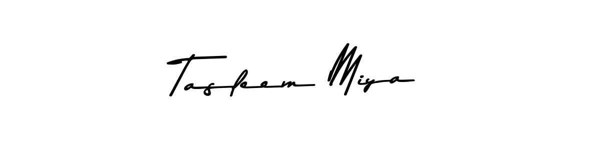 Also we have Tasleem Miya name is the best signature style. Create professional handwritten signature collection using Asem Kandis PERSONAL USE autograph style. Tasleem Miya signature style 9 images and pictures png