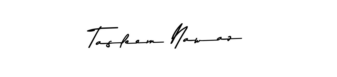 Asem Kandis PERSONAL USE is a professional signature style that is perfect for those who want to add a touch of class to their signature. It is also a great choice for those who want to make their signature more unique. Get Tasleem Nawaz name to fancy signature for free. Tasleem Nawaz signature style 9 images and pictures png