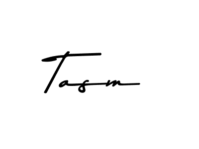 Make a beautiful signature design for name Tasm. With this signature (Asem Kandis PERSONAL USE) style, you can create a handwritten signature for free. Tasm signature style 9 images and pictures png