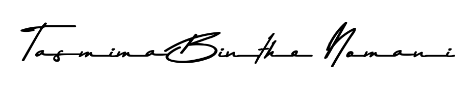The Asem Kandis PERSONAL USE lettering style adds unique flourish to name Tasmima Binthe Nomani. Stand out with a custom digital autograph made in seconds. Tasmima Binthe Nomani signature style 9 images and pictures png