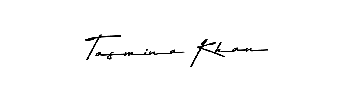 Create a beautiful signature design for name Tasmina Khan. With this signature (Asem Kandis PERSONAL USE) fonts, you can make a handwritten signature for free. Tasmina Khan signature style 9 images and pictures png