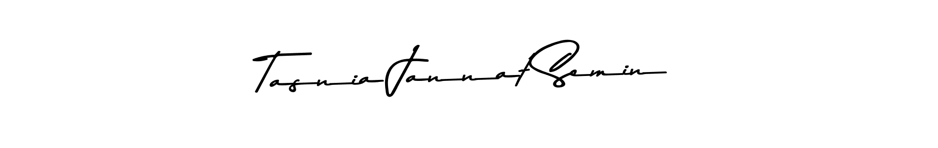 Make a beautiful signature design for name Tasnia Jannat Semin. Use this online signature maker to create a handwritten signature for free. Tasnia Jannat Semin signature style 9 images and pictures png