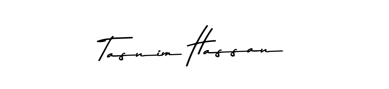 Use a signature maker to create a handwritten signature online. With this signature software, you can design (Asem Kandis PERSONAL USE) your own signature for name Tasnim Hassan. Tasnim Hassan signature style 9 images and pictures png