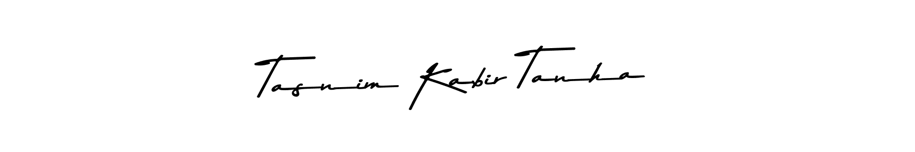How to make Tasnim Kabir Tanha name signature. Use Asem Kandis PERSONAL USE style for creating short signs online. This is the latest handwritten sign. Tasnim Kabir Tanha signature style 9 images and pictures png