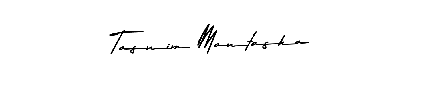 Make a beautiful signature design for name Tasnim Mantasha. With this signature (Asem Kandis PERSONAL USE) style, you can create a handwritten signature for free. Tasnim Mantasha signature style 9 images and pictures png