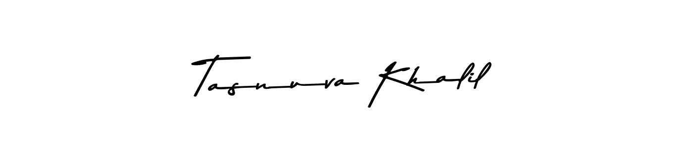 Design your own signature with our free online signature maker. With this signature software, you can create a handwritten (Asem Kandis PERSONAL USE) signature for name Tasnuva Khalil. Tasnuva Khalil signature style 9 images and pictures png
