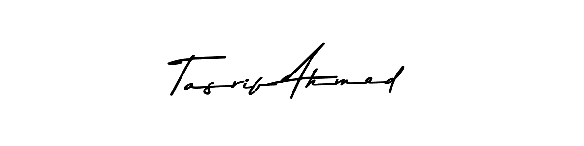 Make a beautiful signature design for name Tasrif Ahmed. With this signature (Asem Kandis PERSONAL USE) style, you can create a handwritten signature for free. Tasrif Ahmed signature style 9 images and pictures png