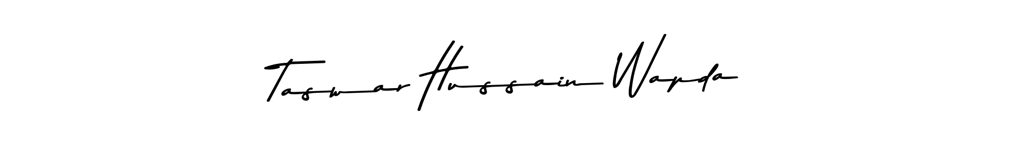 Similarly Asem Kandis PERSONAL USE is the best handwritten signature design. Signature creator online .You can use it as an online autograph creator for name Taswar Hussain Wapda. Taswar Hussain Wapda signature style 9 images and pictures png