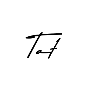 if you are searching for the best signature style for your name Tat. so please give up your signature search. here we have designed multiple signature styles  using Asem Kandis PERSONAL USE. Tat signature style 9 images and pictures png