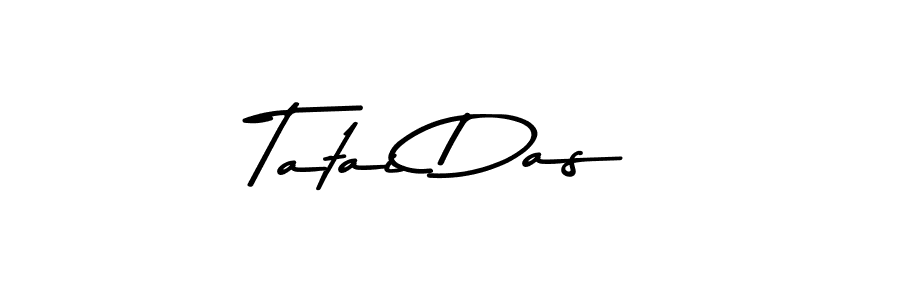 The best way (Asem Kandis PERSONAL USE) to make a short signature is to pick only two or three words in your name. The name Tatai Das include a total of six letters. For converting this name. Tatai Das signature style 9 images and pictures png