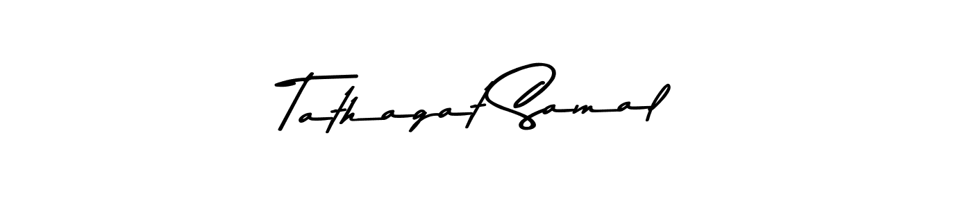 Tathagat Samal stylish signature style. Best Handwritten Sign (Asem Kandis PERSONAL USE) for my name. Handwritten Signature Collection Ideas for my name Tathagat Samal. Tathagat Samal signature style 9 images and pictures png