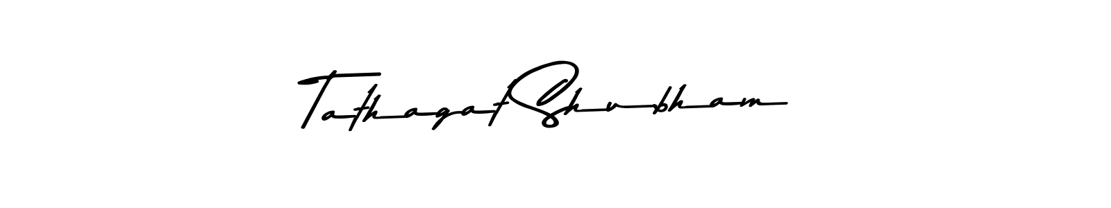 Tathagat Shubham stylish signature style. Best Handwritten Sign (Asem Kandis PERSONAL USE) for my name. Handwritten Signature Collection Ideas for my name Tathagat Shubham. Tathagat Shubham signature style 9 images and pictures png