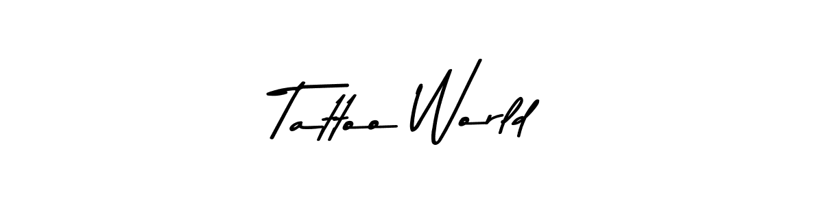 Make a beautiful signature design for name Tattoo World. Use this online signature maker to create a handwritten signature for free. Tattoo World signature style 9 images and pictures png