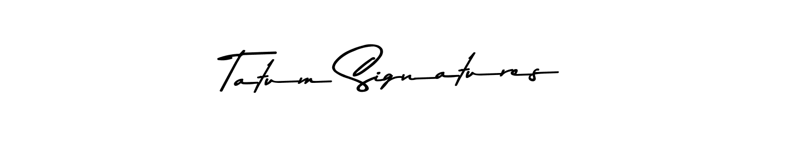 Make a short Tatum Signatures signature style. Manage your documents anywhere anytime using Asem Kandis PERSONAL USE. Create and add eSignatures, submit forms, share and send files easily. Tatum Signatures signature style 9 images and pictures png