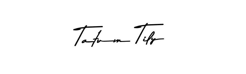 Make a beautiful signature design for name Tatum Tily. Use this online signature maker to create a handwritten signature for free. Tatum Tily signature style 9 images and pictures png