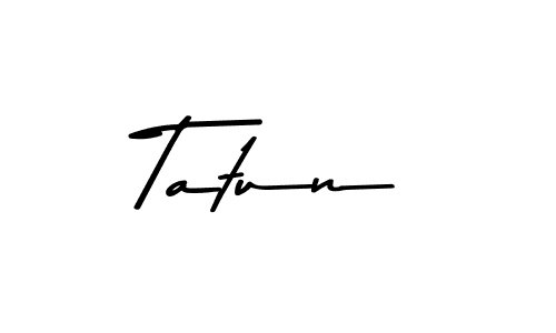 Create a beautiful signature design for name Tatun. With this signature (Asem Kandis PERSONAL USE) fonts, you can make a handwritten signature for free. Tatun signature style 9 images and pictures png