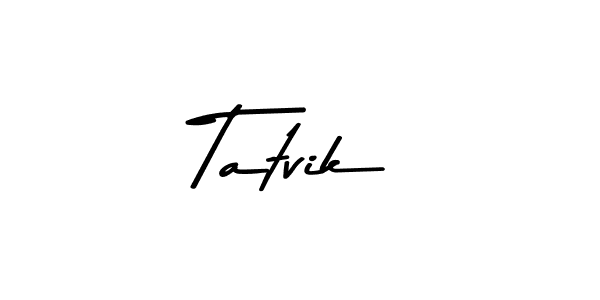How to Draw Tatvik signature style? Asem Kandis PERSONAL USE is a latest design signature styles for name Tatvik. Tatvik signature style 9 images and pictures png