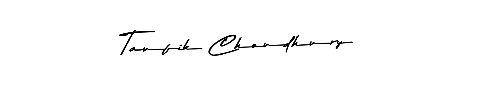 Design your own signature with our free online signature maker. With this signature software, you can create a handwritten (Asem Kandis PERSONAL USE) signature for name Taufik Choudhury. Taufik Choudhury signature style 9 images and pictures png