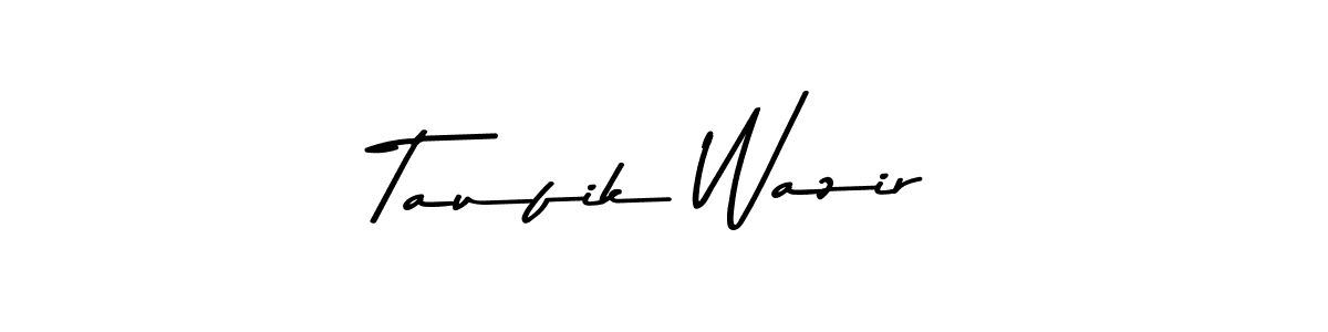 if you are searching for the best signature style for your name Taufik Wazir. so please give up your signature search. here we have designed multiple signature styles  using Asem Kandis PERSONAL USE. Taufik Wazir signature style 9 images and pictures png