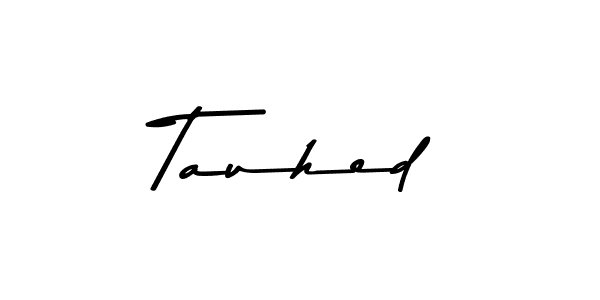 Create a beautiful signature design for name Tauhed. With this signature (Asem Kandis PERSONAL USE) fonts, you can make a handwritten signature for free. Tauhed signature style 9 images and pictures png