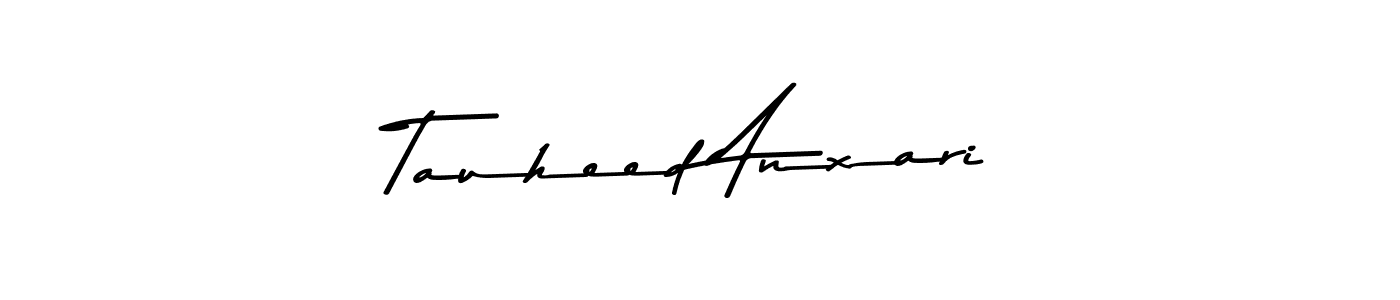 Design your own signature with our free online signature maker. With this signature software, you can create a handwritten (Asem Kandis PERSONAL USE) signature for name Tauheed Anxari. Tauheed Anxari signature style 9 images and pictures png