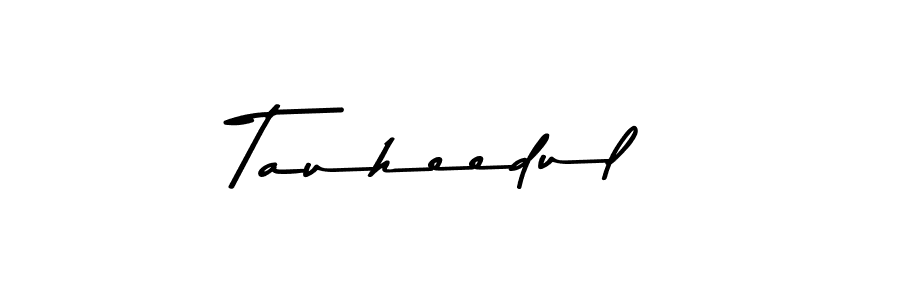 Make a beautiful signature design for name Tauheedul. With this signature (Asem Kandis PERSONAL USE) style, you can create a handwritten signature for free. Tauheedul signature style 9 images and pictures png