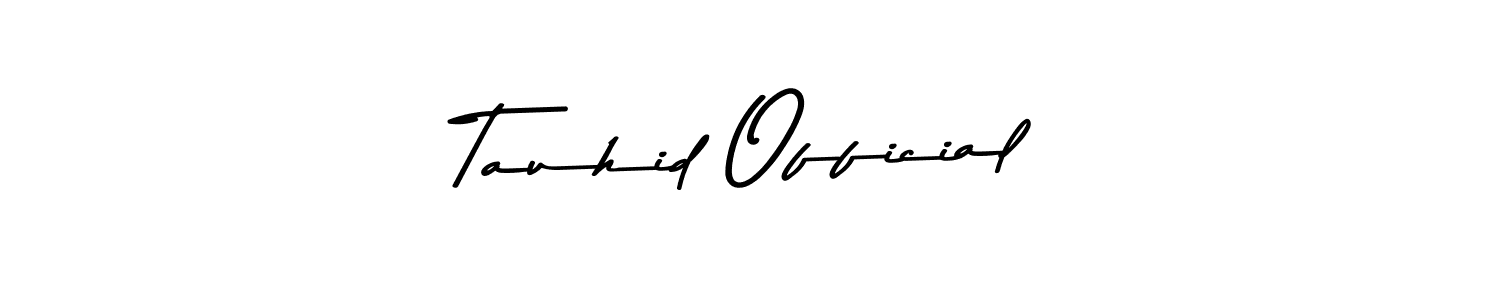 Tauhid Official stylish signature style. Best Handwritten Sign (Asem Kandis PERSONAL USE) for my name. Handwritten Signature Collection Ideas for my name Tauhid Official. Tauhid Official signature style 9 images and pictures png