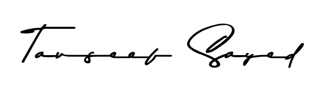 A timeless handwritten aesthetic for Tauseef  Sayed. The Asem Kandis PERSONAL USE font gives your signature a handcrafted feel with natural curves. Tauseef  Sayed signature style 9 images and pictures png