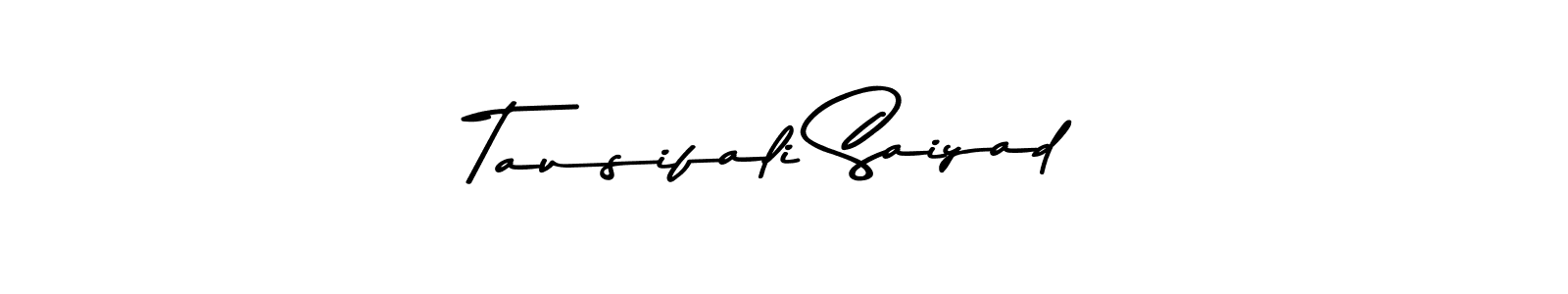 How to make Tausifali Saiyad signature? Asem Kandis PERSONAL USE is a professional autograph style. Create handwritten signature for Tausifali Saiyad name. Tausifali Saiyad signature style 9 images and pictures png