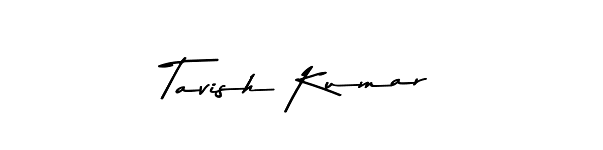 Create a beautiful signature design for name Tavish Kumar. With this signature (Asem Kandis PERSONAL USE) fonts, you can make a handwritten signature for free. Tavish Kumar signature style 9 images and pictures png