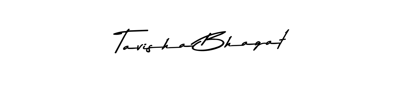 Make a beautiful signature design for name Tavisha Bhagat. With this signature (Asem Kandis PERSONAL USE) style, you can create a handwritten signature for free. Tavisha Bhagat signature style 9 images and pictures png