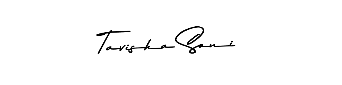 Design your own signature with our free online signature maker. With this signature software, you can create a handwritten (Asem Kandis PERSONAL USE) signature for name Tavisha Soni. Tavisha Soni signature style 9 images and pictures png