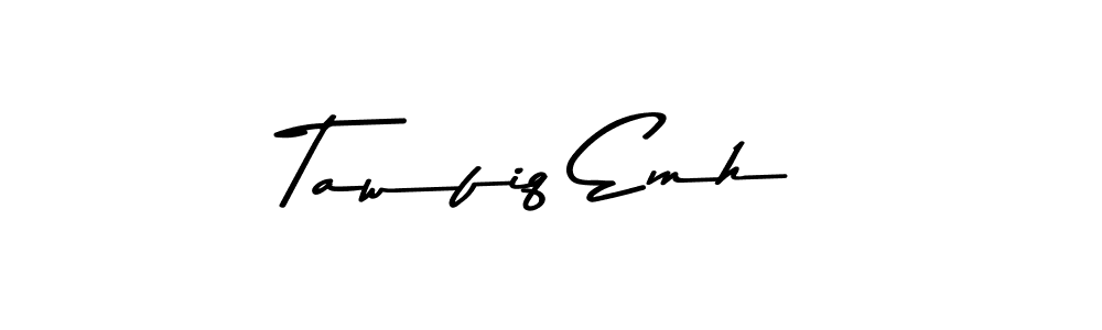This is the best signature style for the Tawfiq Emh name. Also you like these signature font (Asem Kandis PERSONAL USE). Mix name signature. Tawfiq Emh signature style 9 images and pictures png