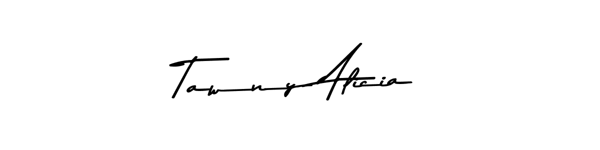 Create a beautiful signature design for name Tawny Alicia. With this signature (Asem Kandis PERSONAL USE) fonts, you can make a handwritten signature for free. Tawny Alicia signature style 9 images and pictures png